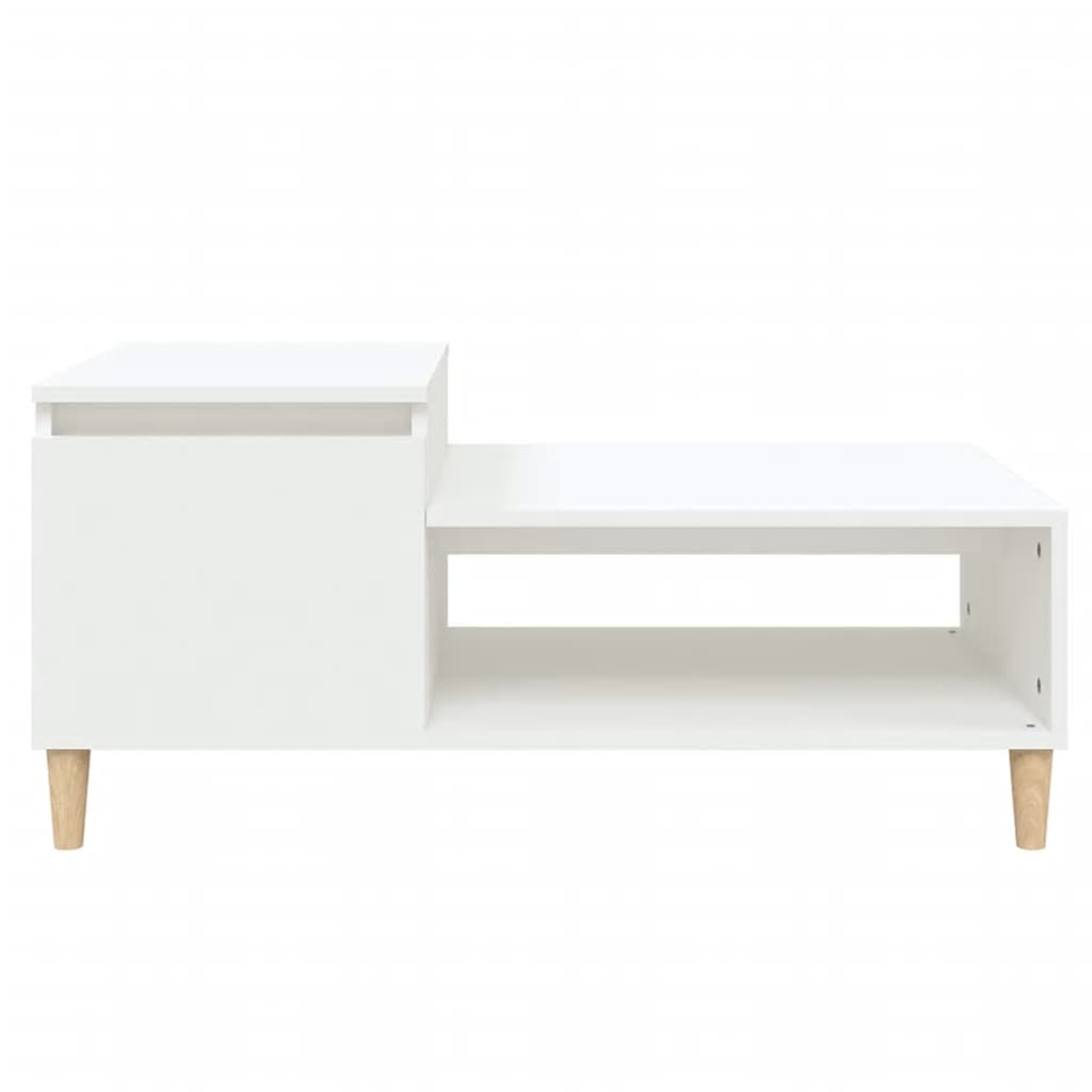 vidaXL Table basse blanc 100x50x45 cm Bois d'ingénierie