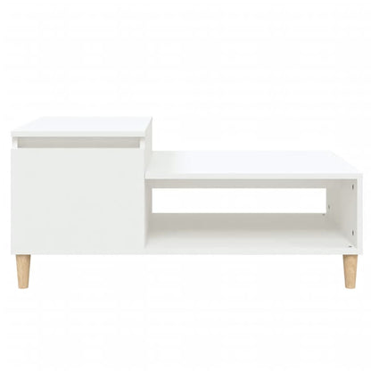 vidaXL Table basse blanc 100x50x45 cm Bois d'ingénierie