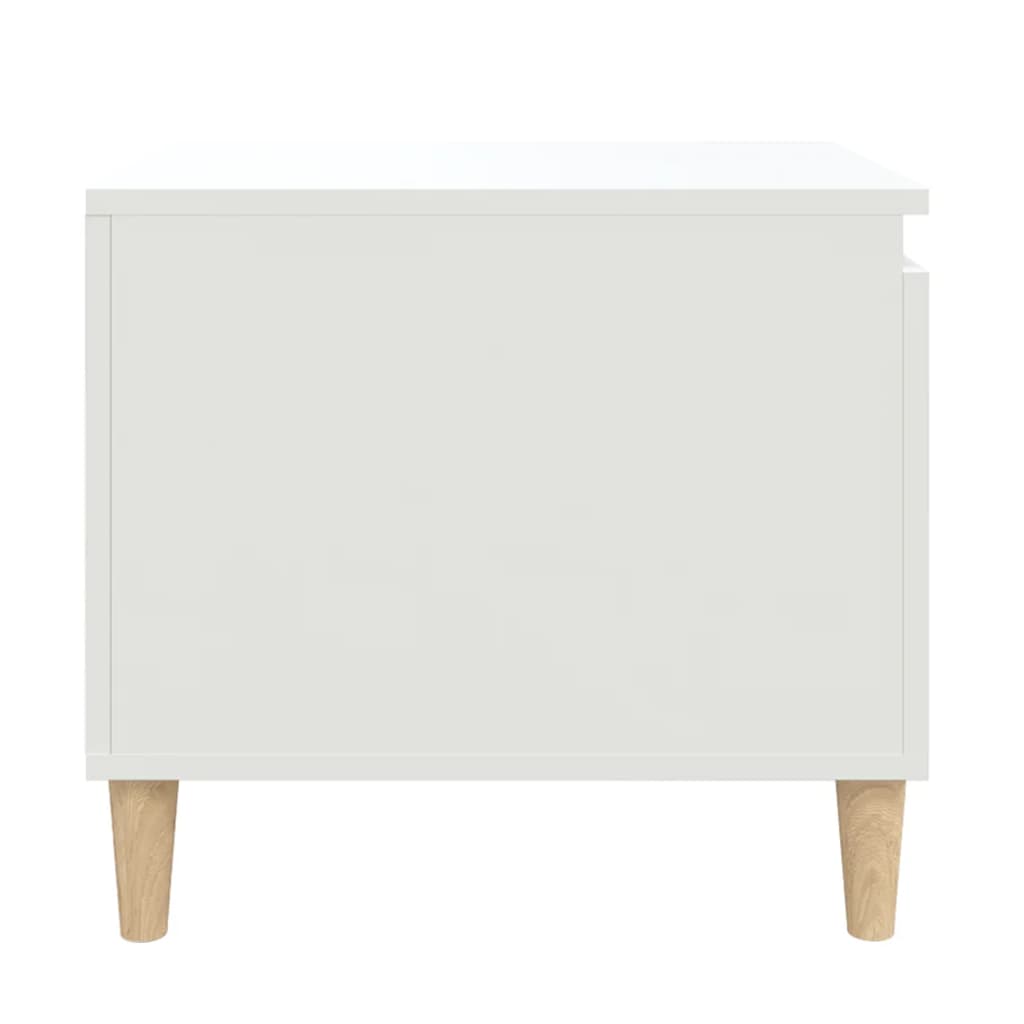 vidaXL Table basse blanc 100x50x45 cm Bois d'ingénierie