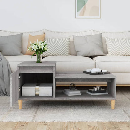 vidaXL Couchtisch Grau Sonoma 100x50x45 cm Holzwerkstoff