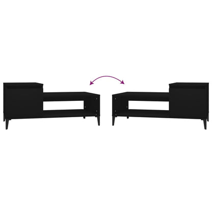 vidaXL Couchtisch Schwarz 100x50x45 cm Holzwerkstoff