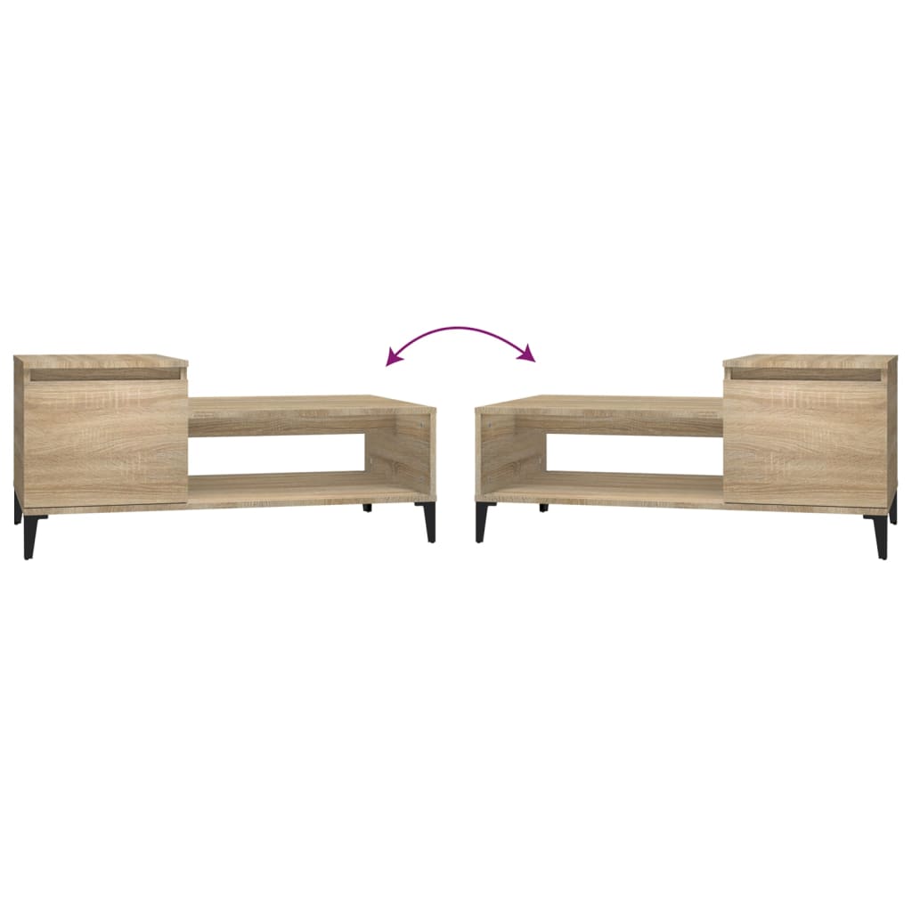 vidaXL Couchtisch Sonoma-Eiche 100x50x45 cm Holzwerkstoff