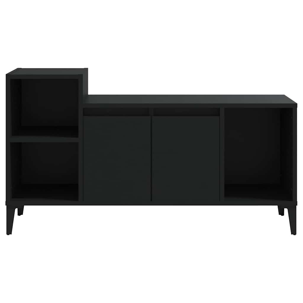 vidaXL Meuble TV Noir 100x35x55 cm Bois d'ingénierie
