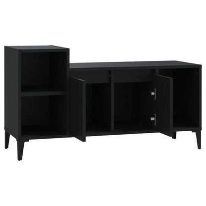 vidaXL Meuble TV Noir 100x35x55 cm Bois d'ingénierie