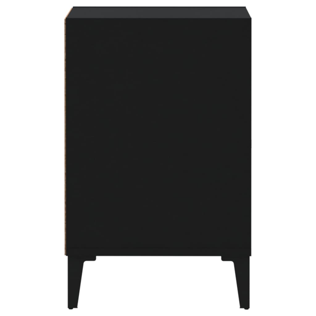vidaXL Meuble TV Noir 100x35x55 cm Bois d'ingénierie