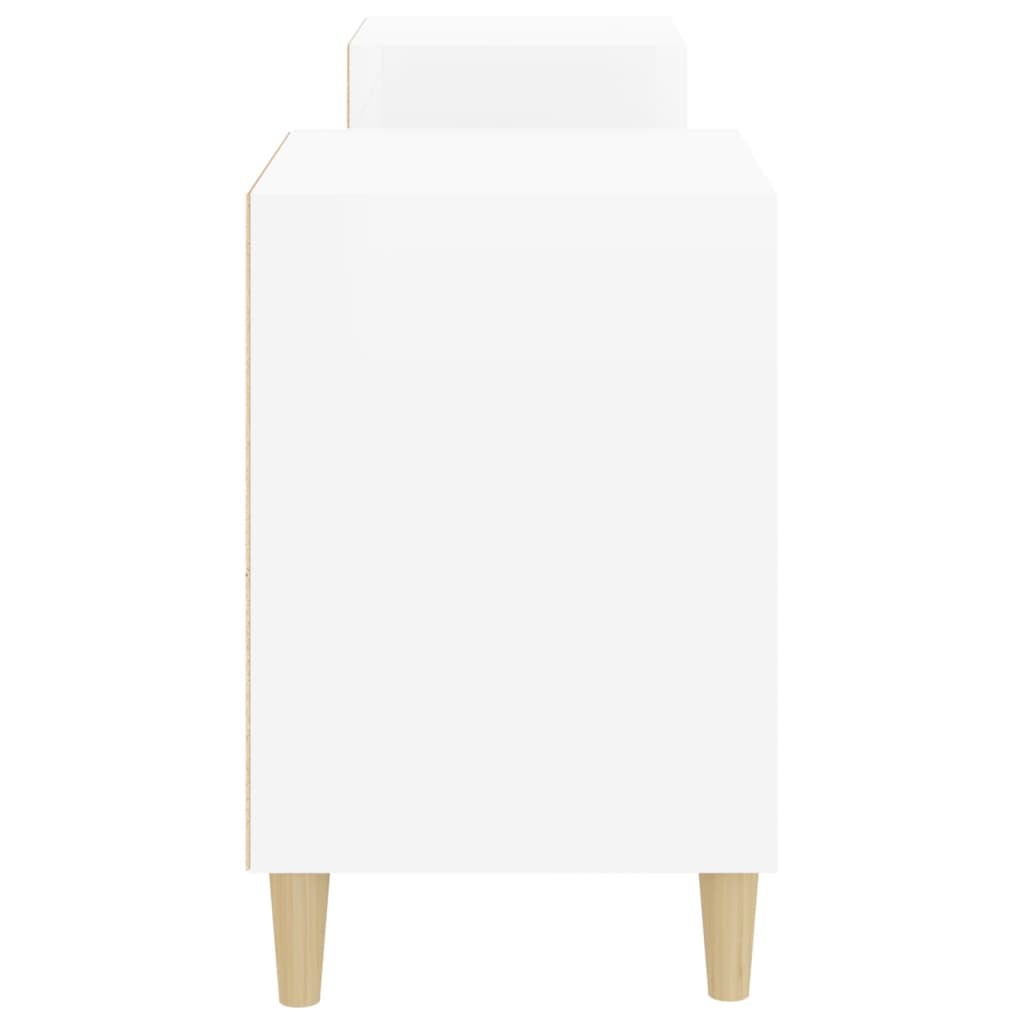 vidaXL TV-Schrank Hochglanz-Weiß 160x35x55 cm Holzwerkstoff