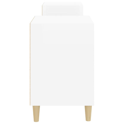 vidaXL TV-Schrank Hochglanz-Weiß 160x35x55 cm Holzwerkstoff