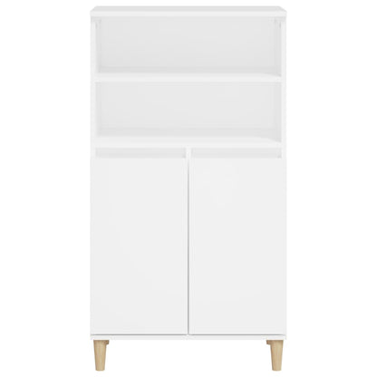 vidaXL Bahut haut blanc 60x36x110 cm en bois d'ingénierie