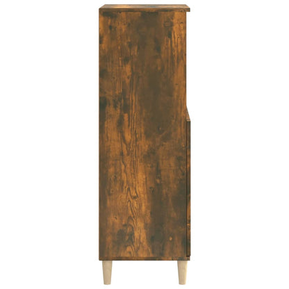 vidaXL Buffet haut chêne fumé 60x36x110 cm Bois d'ingénierie