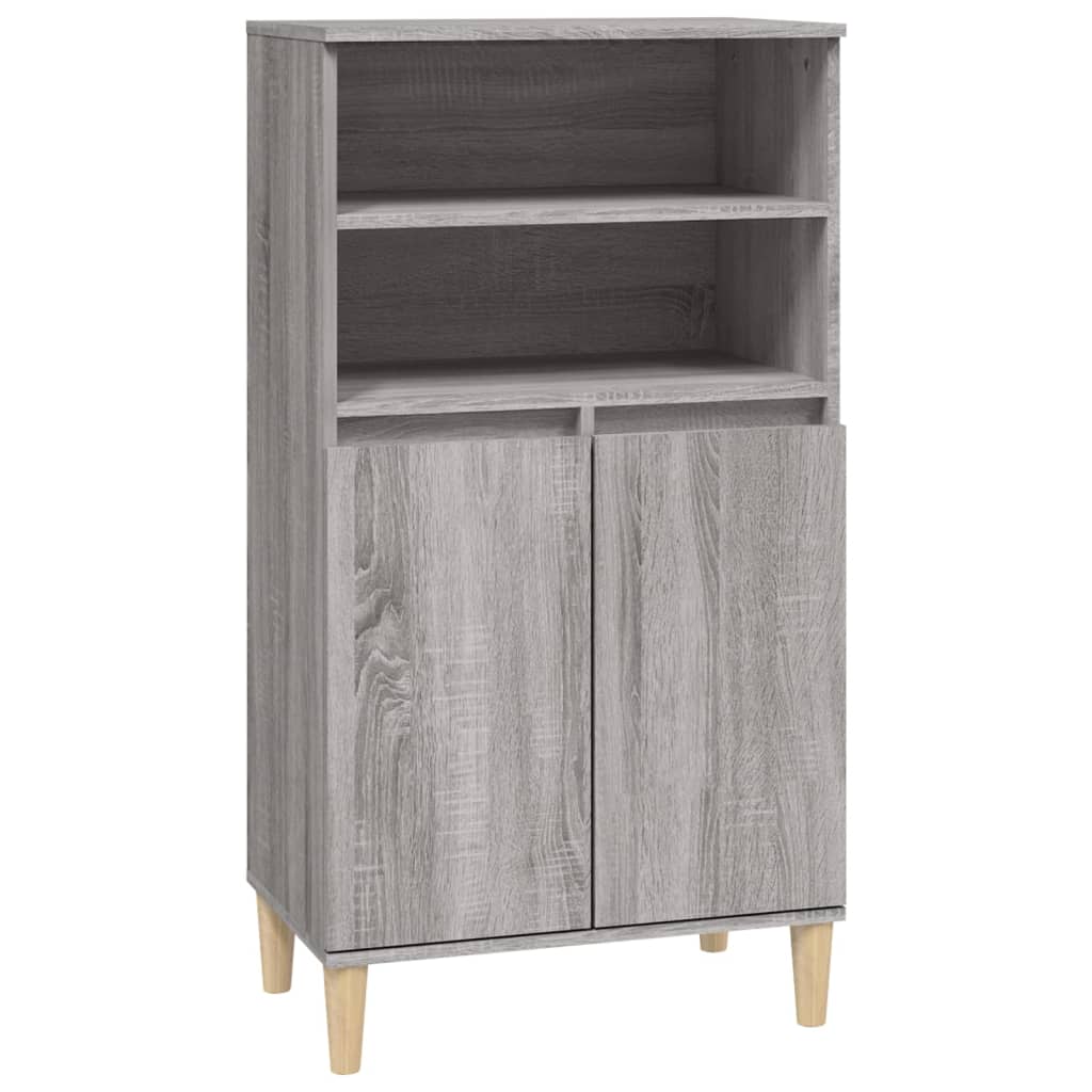 vidaXL Bahut haut gris Sonoma 60x36x110 cm en bois d'ingénierie