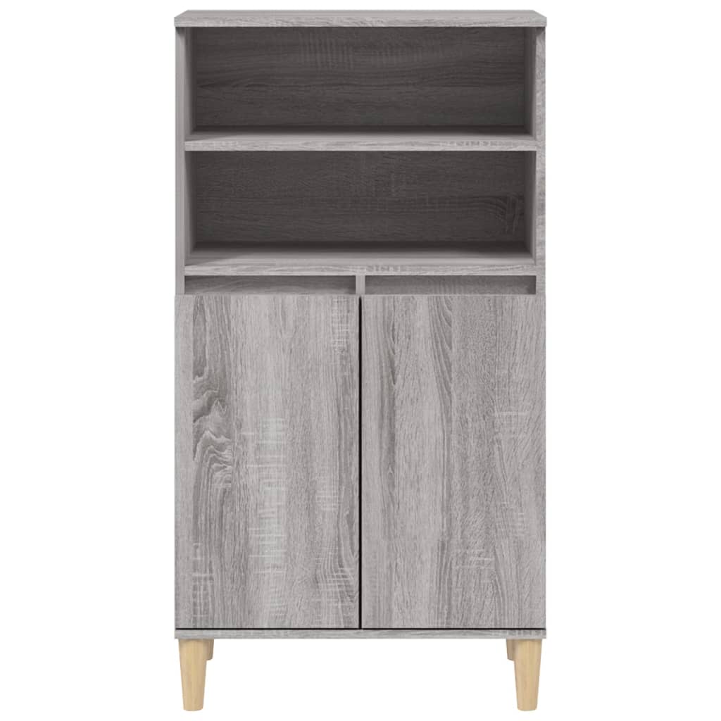 vidaXL Bahut haut gris Sonoma 60x36x110 cm en bois d'ingénierie