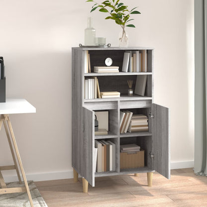 vidaXL Bahut haut gris Sonoma 60x36x110 cm en bois d'ingénierie