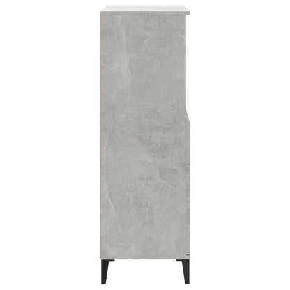 vidaXL Highboard Betongrau 60x36x110 cm Holzwerkstoff