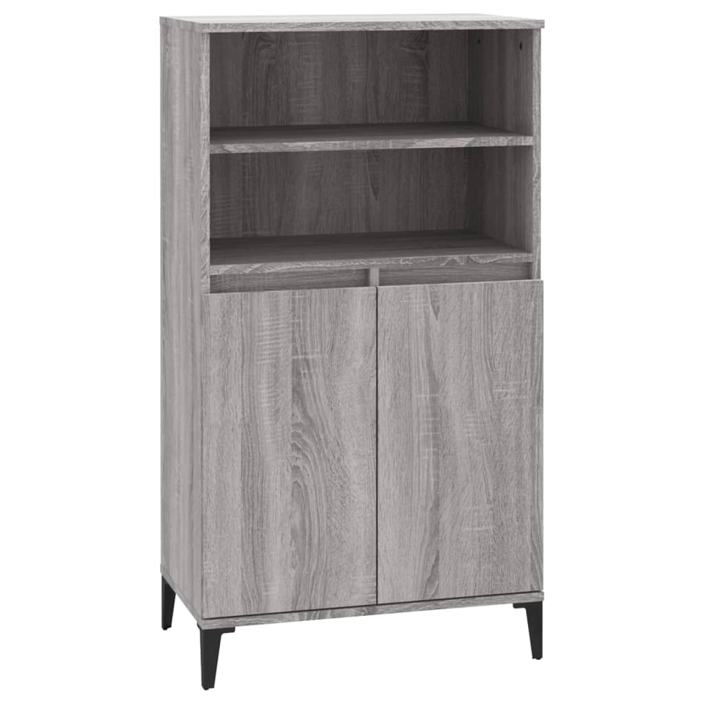 vidaXL Bahut haut gris Sonoma 60x36x110 cm en bois d'ingénierie