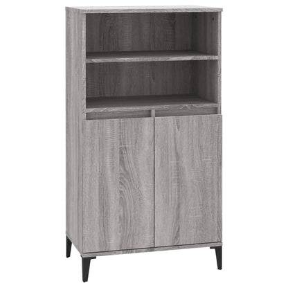 vidaXL Bahut haut gris Sonoma 60x36x110 cm en bois d'ingénierie