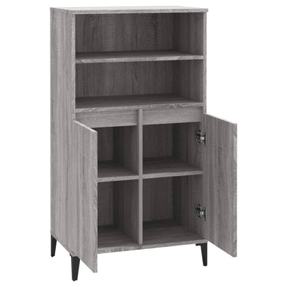 vidaXL Bahut haut gris Sonoma 60x36x110 cm en bois d'ingénierie