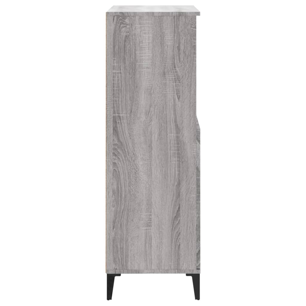 vidaXL Bahut haut gris Sonoma 60x36x110 cm en bois d'ingénierie