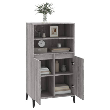 vidaXL Bahut haut gris Sonoma 60x36x110 cm en bois d'ingénierie