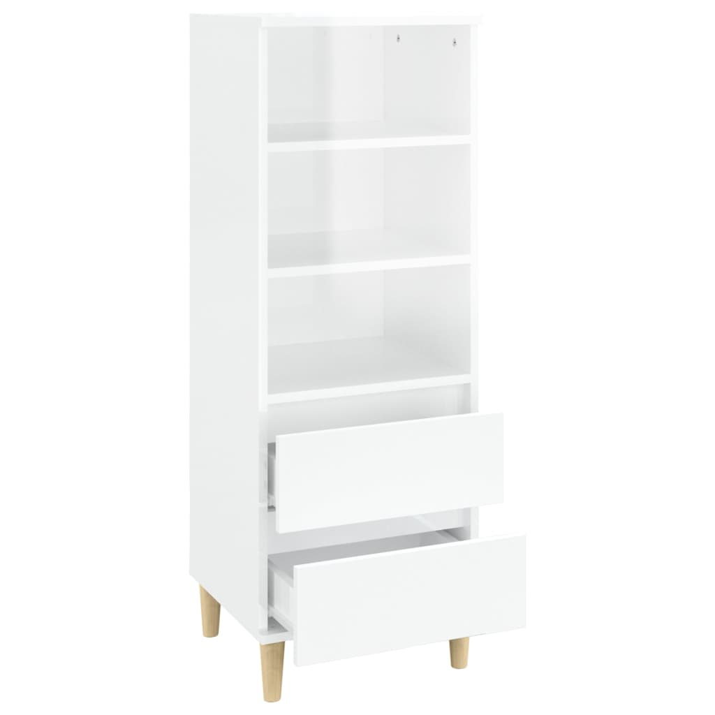 vidaXL Highboard Weiß 40x36x110 cm Holzwerkstoff
