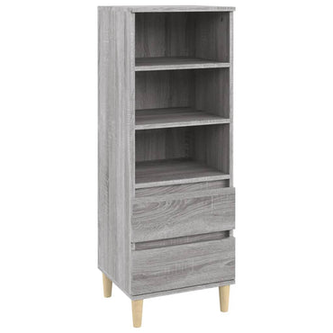 vidaXL Highboard gris Sonoma 40x36x110 cm en bois d'ingénierie