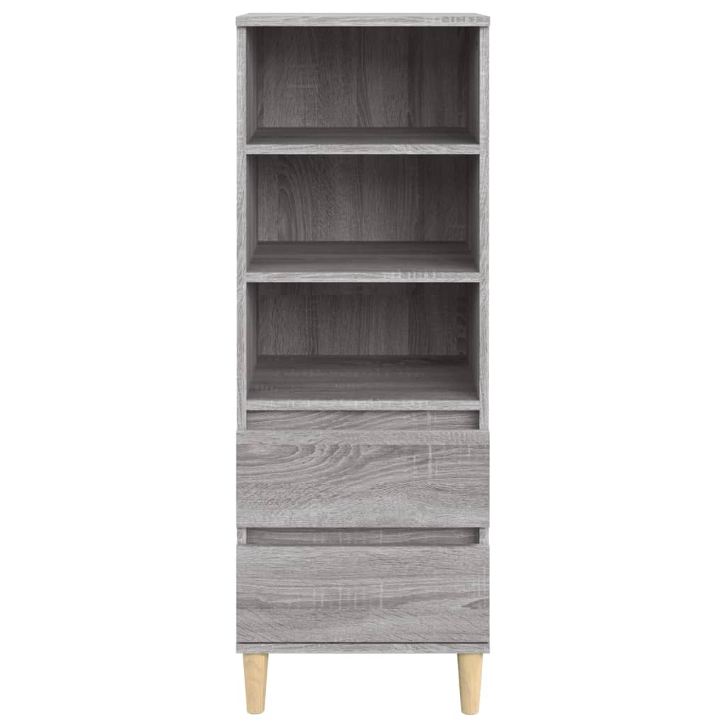 Highboard Grau Sonoma 40x36x110 cm Holzwerkstoff