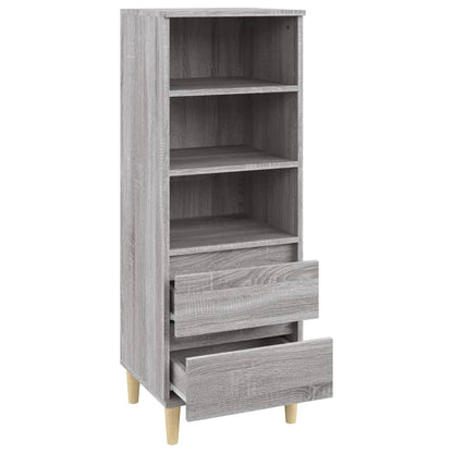 vidaXL Highboard gris Sonoma 40x36x110 cm en bois d'ingénierie