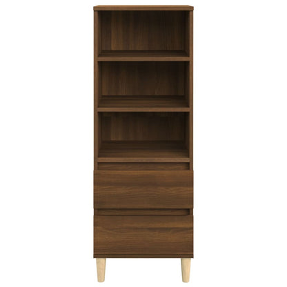 vidaXL Highboard Braun Eichen-Optik 40x36x110 cm Holzwerkstoff
