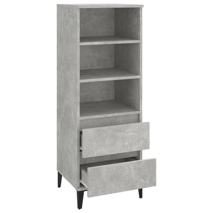 vidaXL Buffet haut gris béton 40x36x110 cm en bois d'ingénierie