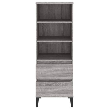vidaXL Highboard gris Sonoma 40x36x110 cm en bois d'ingénierie