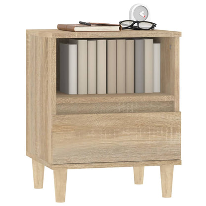 vidaXL Nachttische 2 Stk. Sonoma-Eiche 40x35x50 cm