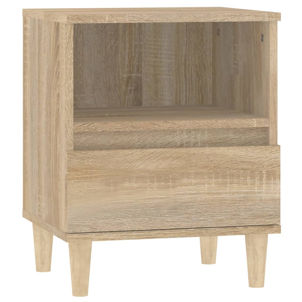 vidaXL Nachttische 2 Stk. Sonoma-Eiche 40x35x50 cm