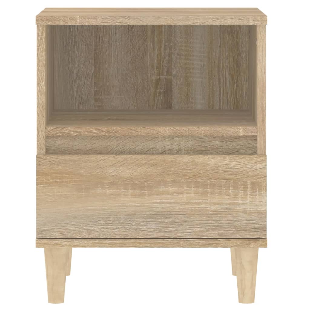 vidaXL Nachttische 2 Stk. Sonoma-Eiche 40x35x50 cm