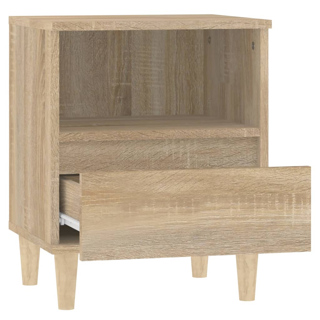 vidaXL Nachttische 2 Stk. Sonoma-Eiche 40x35x50 cm