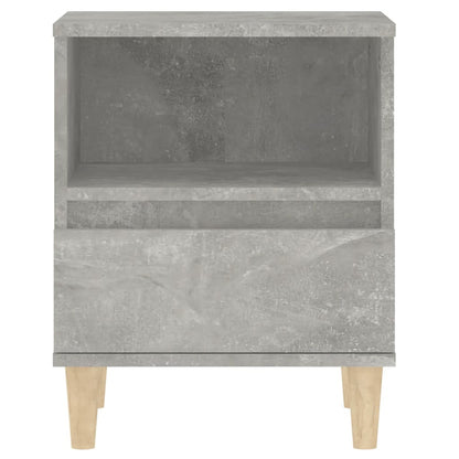 vidaXL Table de chevet gris béton 40x35x50 cm