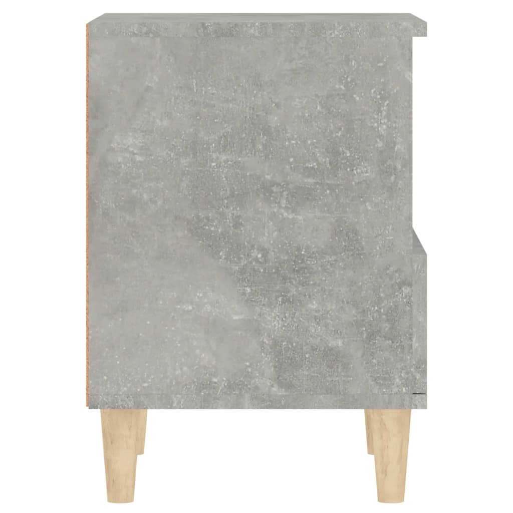 vidaXL Table de chevet gris béton 40x35x50 cm