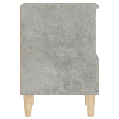 vidaXL Table de chevet gris béton 40x35x50 cm