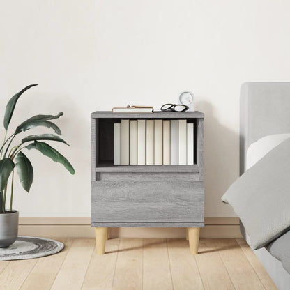 vidaXL Tables de chevet 2 pcs Gris Sonoma 40x35x50 cm