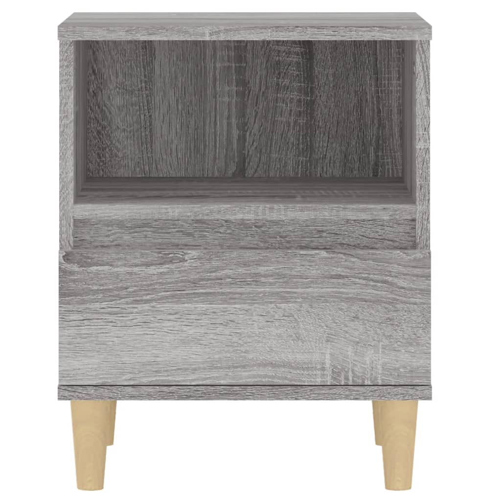 vidaXL Tables de chevet 2 pcs Gris Sonoma 40x35x50 cm