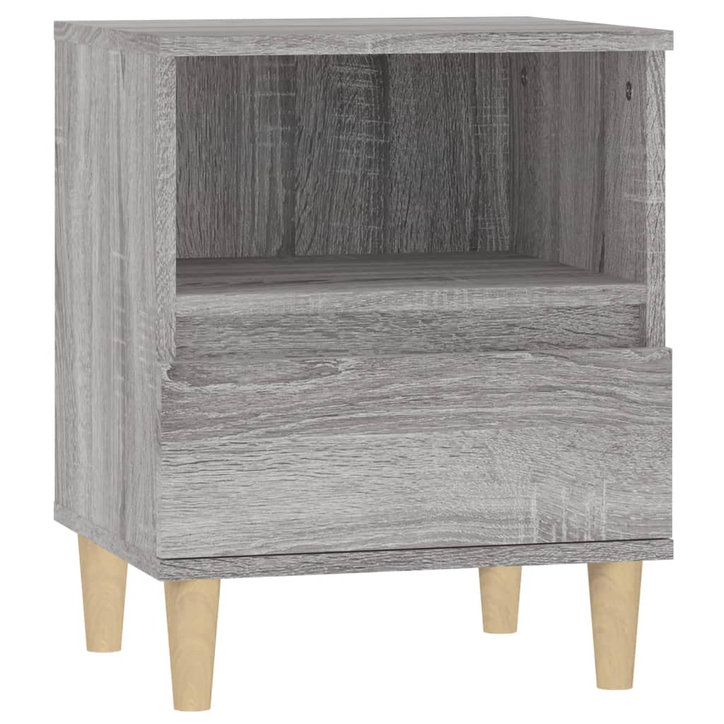 vidaXL Tables de chevet 2 pcs Gris Sonoma 40x35x50 cm