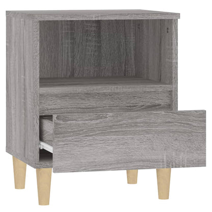 vidaXL Tables de chevet 2 pcs Gris Sonoma 40x35x50 cm