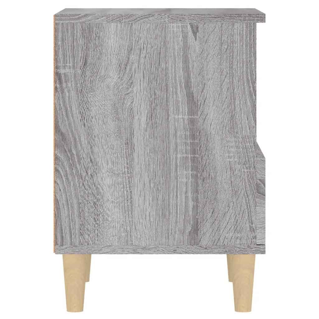 vidaXL Tables de chevet 2 pcs Gris Sonoma 40x35x50 cm