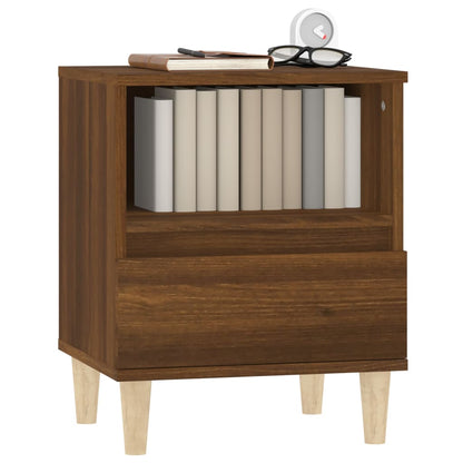 vidaXL Tables de chevet 2 pcs Aspect chêne marron 40x35x50 cm