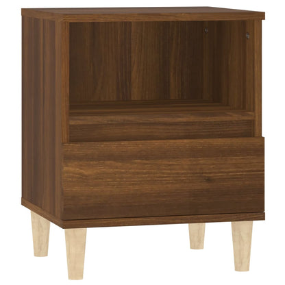 vidaXL Tables de chevet 2 pcs Aspect chêne marron 40x35x50 cm