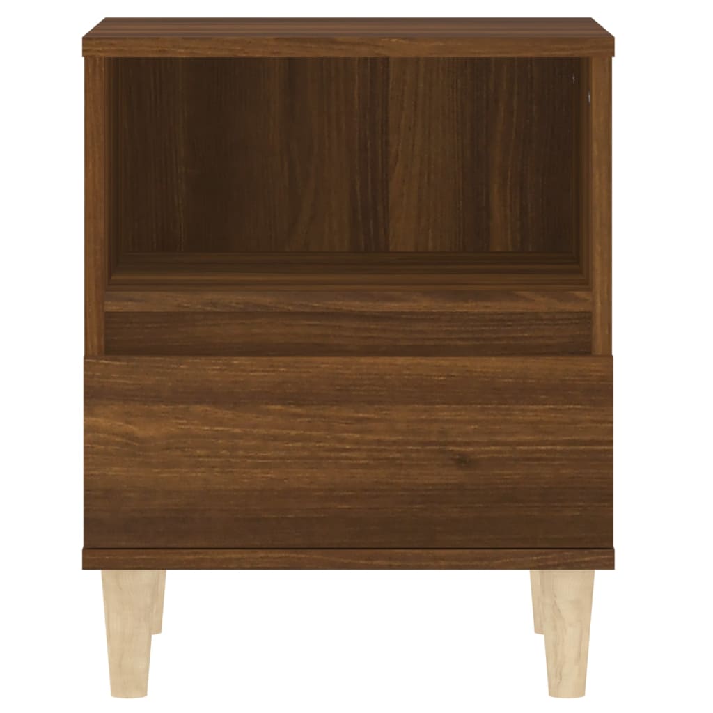 vidaXL Tables de chevet 2 pcs Aspect chêne marron 40x35x50 cm