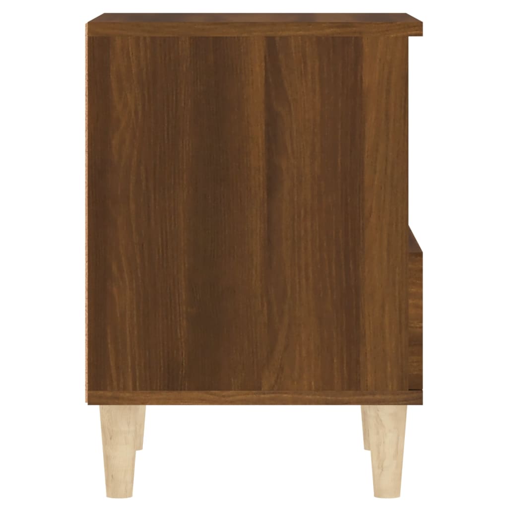 vidaXL Tables de chevet 2 pcs Aspect chêne marron 40x35x50 cm