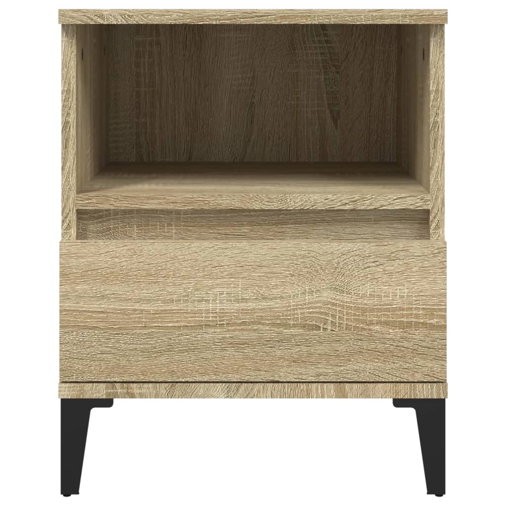 vidaXL Nachttische 2 Stk. Sonoma-Eiche 40x35x50 cm
