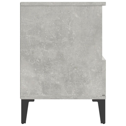 vidaXL Nachttische 2 Stk. Betongrau 40x35x50 cm
