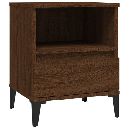 vidaXL Nachttische 2 Stk. Braun Eichen-Optik 40x35x50 cm