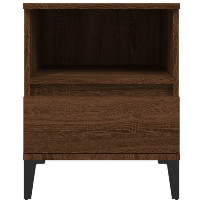 vidaXL Nachttische 2 Stk. Braun Eichen-Optik 40x35x50 cm