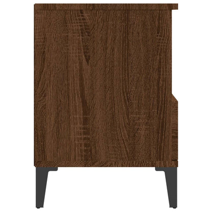 vidaXL Nachttische 2 Stk. Braun Eichen-Optik 40x35x50 cm
